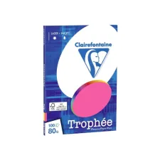 Clairefontaine Papier CF A4 80gr fluor ass/pk100v
