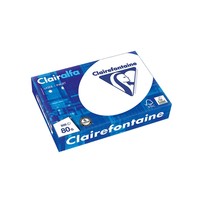 Papier CF Clairalfa A4 80g wit (50 stuks)0v Papier CF Clairalfa A4 80g wit (50 stuks)0v