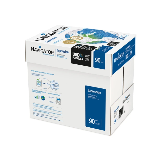 Navigator Expression Papier A4 90 g/m² Wit (pak 5 x 500 vel) Navigator Expression Papier A4 90 g/m² Wit (pak 5 x 500 vel)