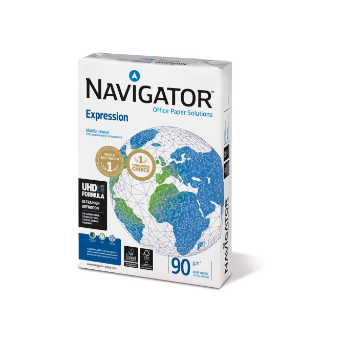 Navigator Expression Papier A4 90 g/m² Wit (1 pallet x 200 pakken) Navigator Expression Papier A4 90 g/m² Wit (1 pallet x 200 pakken)