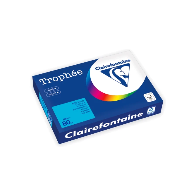 Clairefontaine Trophée Gekleurd Papier A4 80 g/m² azuurblauw (pak 500 vel)