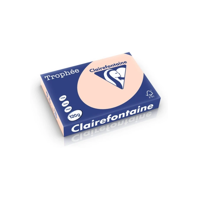 Papier Trophee CF A4 120g zalm/pk250v