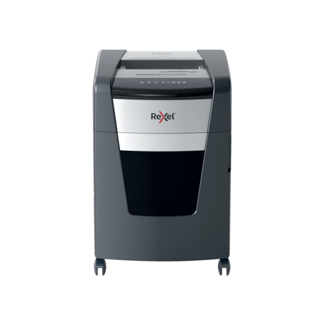 REXEL XP512+ Papierversnipperaar 12 vel. P-5. Anti-vastlooptechnologie. Zwart