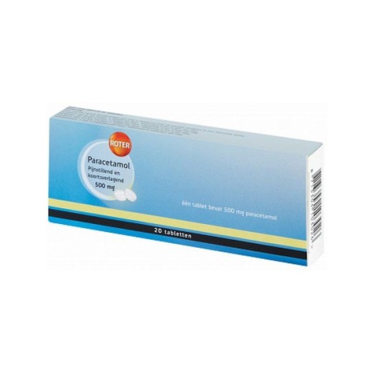 Paracetamol Pijnstiller 500 mg (pak 20 stuks)