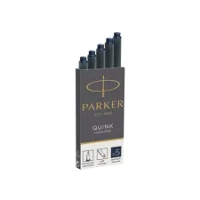 PARKER Quink Vulpen Inktpatroon Uitwasbaar Blauw Zwart (pak 5 stuks)