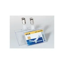 Pashouder Bevestigingsclip 1 pas 54 x 86 mm Kunststof transparant (doos 50 stuks) Pashouder Bevestigingsclip 1 pas 54 x 86 mm Kunststof transparant (doos 50 stuks)