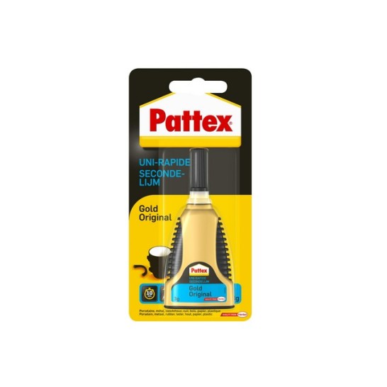 Pattex Gold Original Secondelijm Flesje Transparant (fles 3 gram)