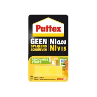 Pattex Montagestrip Non-permanent geel 10 strips (pak 10 stuks)