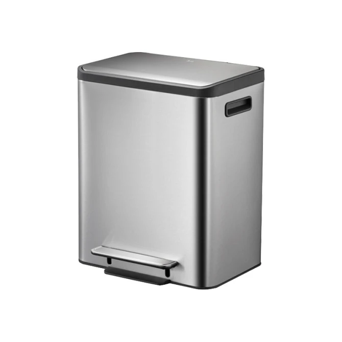 Pedaalemmer Eko casa 15L+15L mat rvs Pedaalemmer Eko casa 15L+15L mat rvs