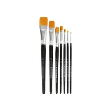 Creotime Penseel Gold Line plat assorti/pk7 (pak 7 stuks) Creotime Penseel Gold Line plat assorti/pk7 (pak 7 stuks)