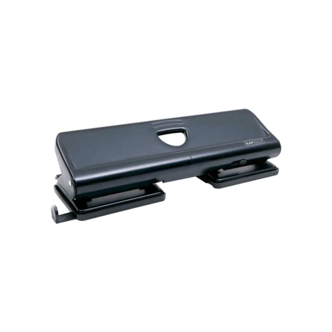 Perforator Rapesco 720 4-gaats 22v zwart