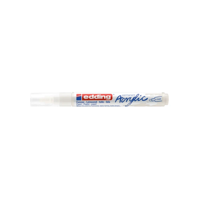 EDDING 5100 Acrylmarker Medium Wit (pak 10 stuks)