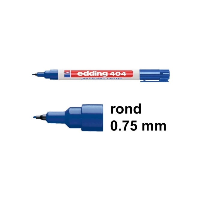 EDDING 404 permanent Marker 0.75mm blauw (10 stuks)