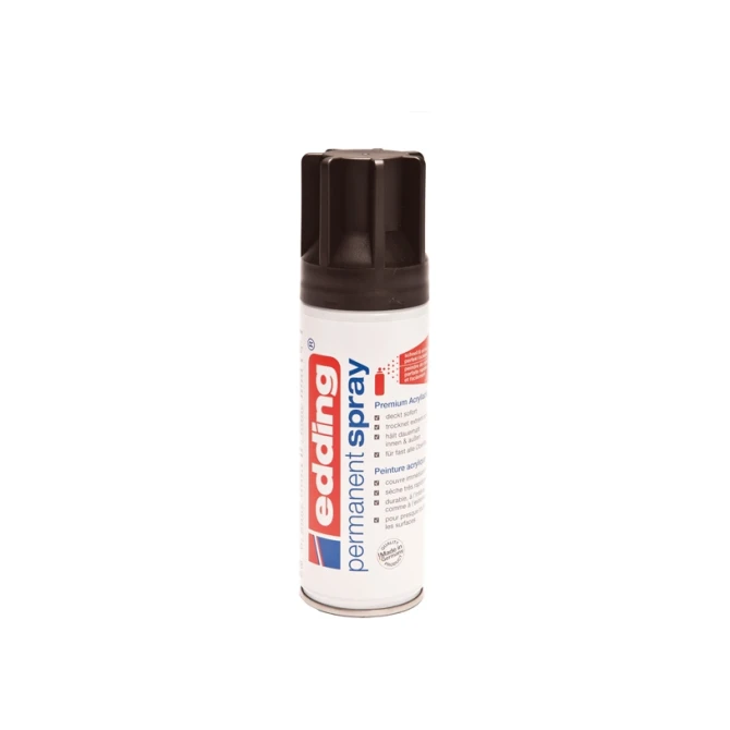 Perm spray EDDING 5200 mat diepzwart
