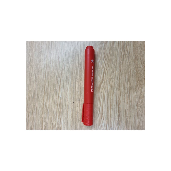 Permanente Marker. Ronde Punt. 1 - 5 mm. Rood (pak 10 stuks)