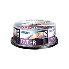 Philips DM4S6B25F DVD-R 47 GB Spindle (pak 25 stuks) Philips DM4S6B25F DVD-R 47 GB Spindle (pak 25 stuks)