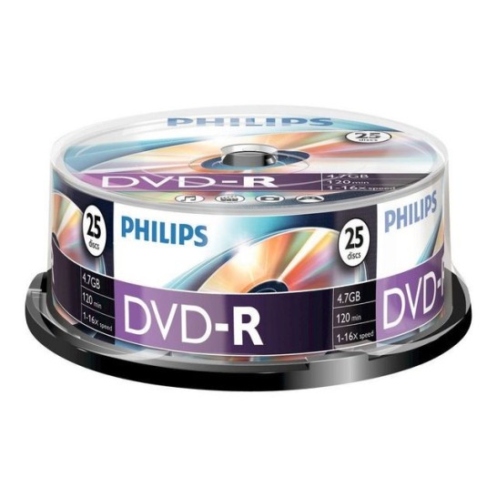 Philips DM4S6B25F DVD-R 47 GB Spindle (pak 25 stuks)