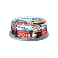 Philips DVD+R Recordable Spindle printable (pak 25 stuks) Philips DVD+R Recordable Spindle printable (pak 25 stuks)