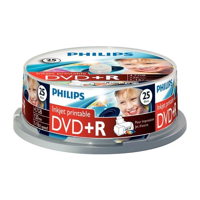 DVD+R Philips 4.7GB spindle 25