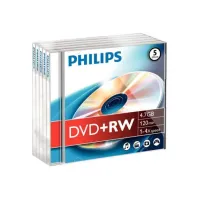 Philips DW4S4J05F DVD+RW 47 GB Jewelcase (pak 5 stuks) Philips DW4S4J05F DVD+RW 47 GB Jewelcase (pak 5 stuks)