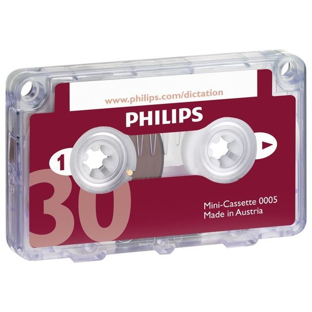 PHILIPS Cassette 2x15min voor voicerecorders en dicteerapparaten