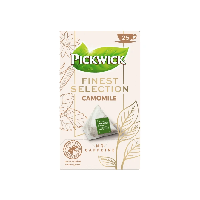 PICKWICK Finest Selection Kamille Thee (4 pakken x 25 theezakjes)