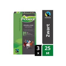 PICKWICK Professional English Original Theezakjes 50 g (pak 75 stuks) PICKWICK Professional English Original Theezakjes 50 g (pak 75 stuks)