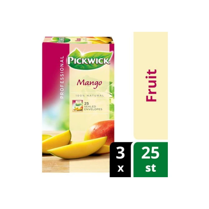 PICKWICK Professional Mango Theezakjes 38 g (pak 75 stuks) PICKWICK Professional Mango Theezakjes 38 g (pak 75 stuks)