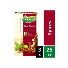 PICKWICK Professional Minty Morocco Theezakjes Cafeïnevrij 50 g (pak 75 stuks)