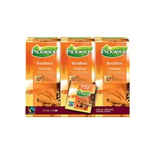 PICKWICK Professional Rooibos Original Theezakjes Cafeïnevrij 38 g (pak 75 stuks)