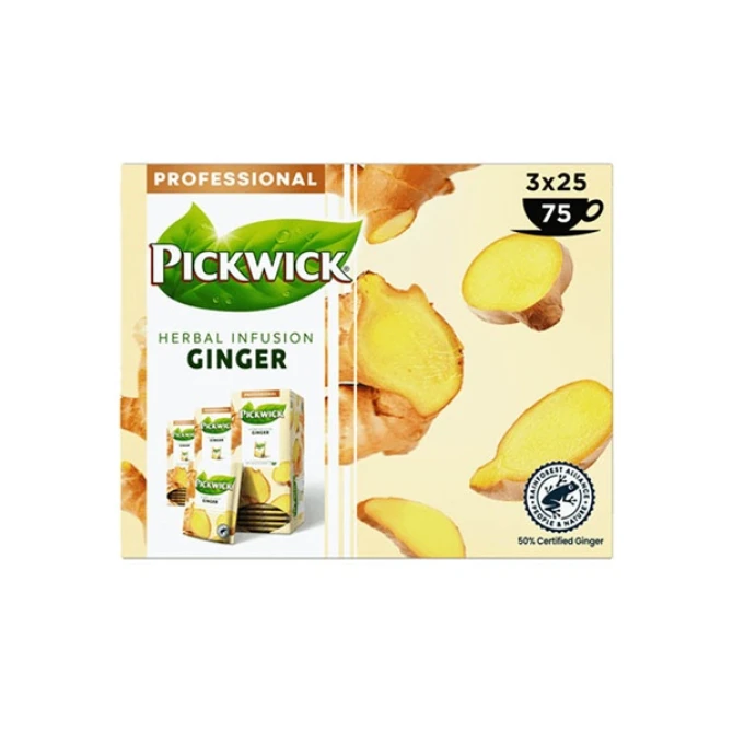 PICKWICK Professional Ginger/Gember thee (pak 3x25 stuks)