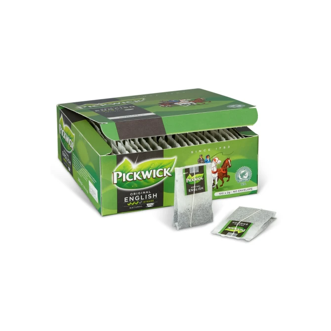 PICKWICK Theezakjes English Tea Blend (pak 100 stuks) PICKWICK Theezakjes English Tea Blend (pak 100 stuks)