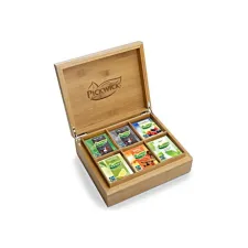 PICKWICK Theezakjes houten doos 6 verschillende smaken (doos 60 stuks) PICKWICK Theezakjes houten doos 6 verschillende smaken (doos 60 stuks)
