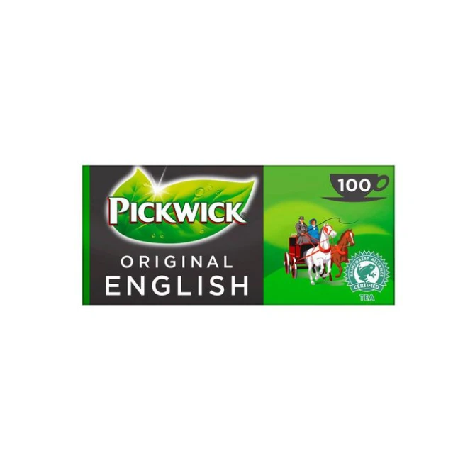 PICKWICK Zwarte thee voor theepot (pak 100 stuks) PICKWICK Zwarte thee voor theepot (pak 100 stuks)