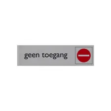 posta Pictogram 16.5x4.5cm geen toegang