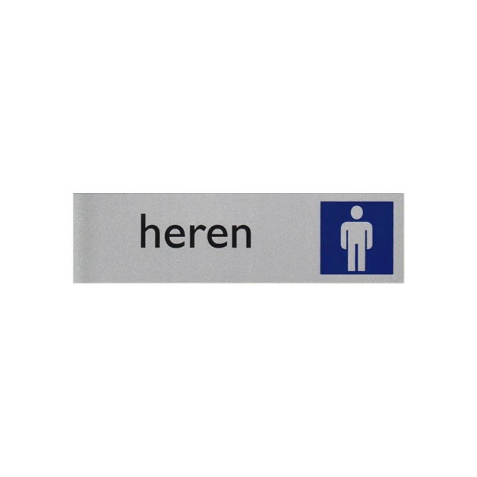 Pictogram Posta16.5x4.5cm toilet heren
