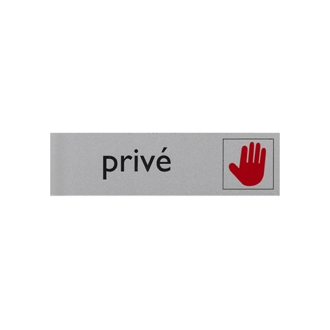 posta Pictogram bordje 16.5x4.5cm prive