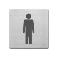 ALCO Pictogram staal wc heren