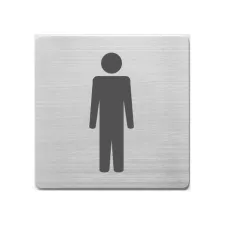 ALCO Pictogram staal wc heren