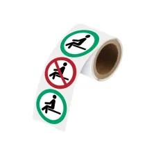 Brady Rol Waarschuwingsstickers Verboden Zitten