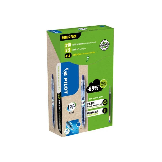Gelpen Pilot Greenpack B2P M blauw/10+10