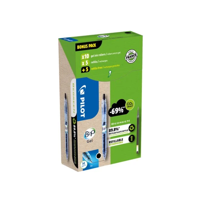 Gelpen Pilot Greenpack B2P M zwart/10+10