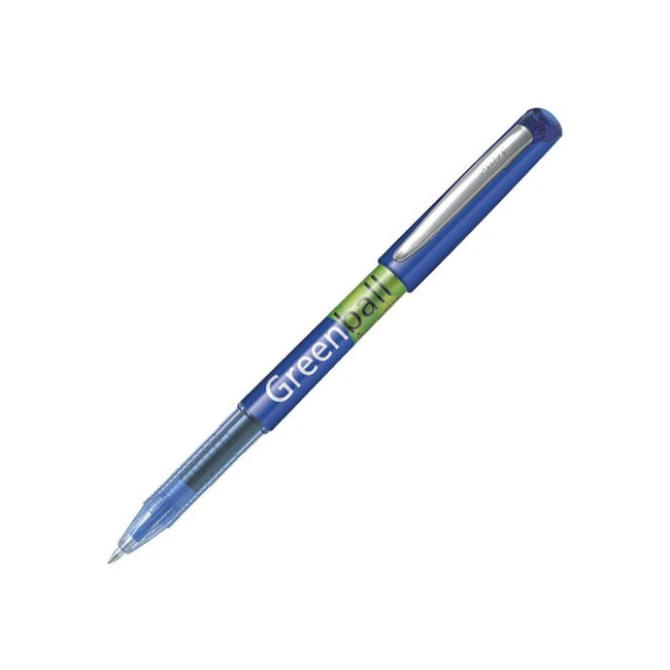 Pilot Begreen Greenball rolschrijver 07 mm blauw (pak 10 stuks)