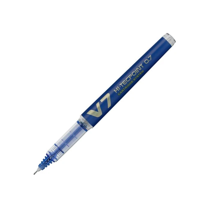Pilot Begreen Rolschrijver Hi-Tecpoint V7 04 mm blauw (doos 10 stuks)