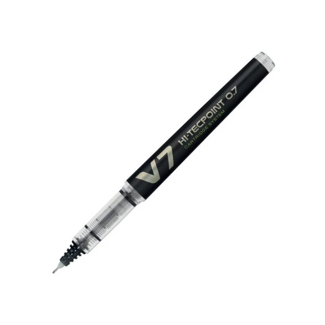 Pilot Begreen Rolschrijver Hi-Tecpoint V7 04 mm zwart (doos 10 stuks)