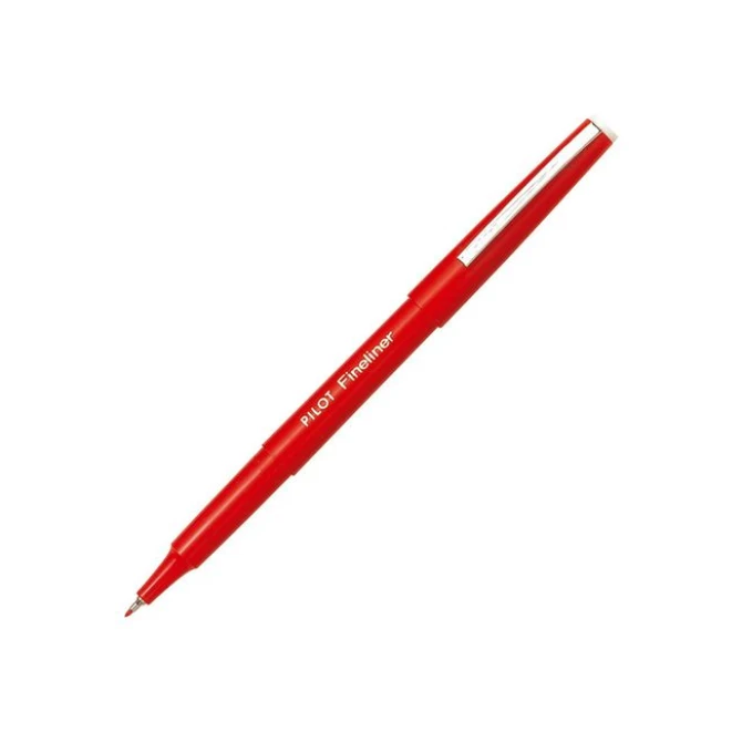 Pilot Fineliner 04 mm rood (pak 12 stuks) Pilot Fineliner 04 mm rood (pak 12 stuks)
