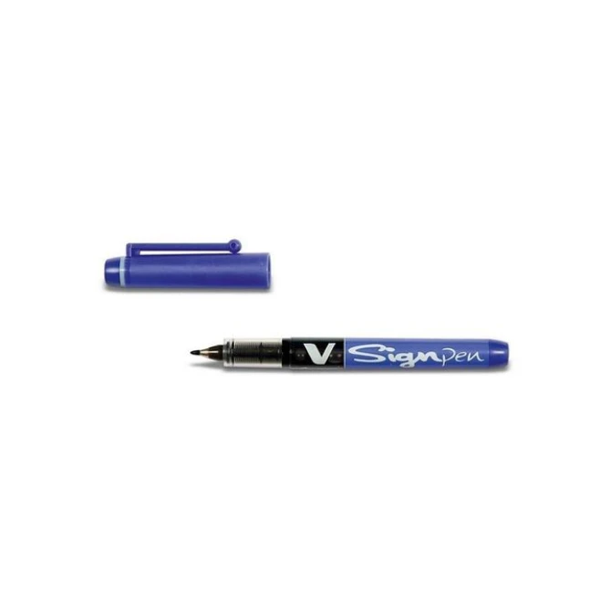 Pilot Fineliner V-Signpen 06 mm blauw (pak 12 stuks) Pilot Fineliner V-Signpen 06 mm blauw (pak 12 stuks)