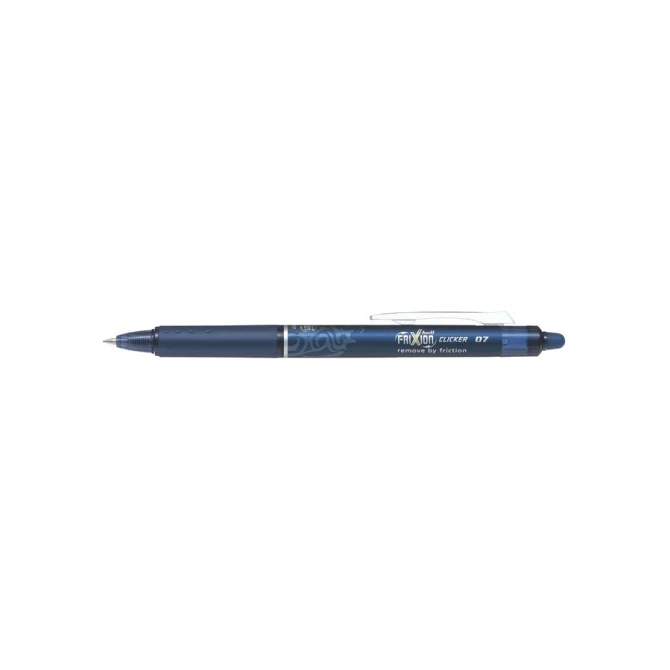 Pilot FriXion Clicker Uitwisbare Rolschrijver 07 mm Blauwzwart (doos 12 stuks)