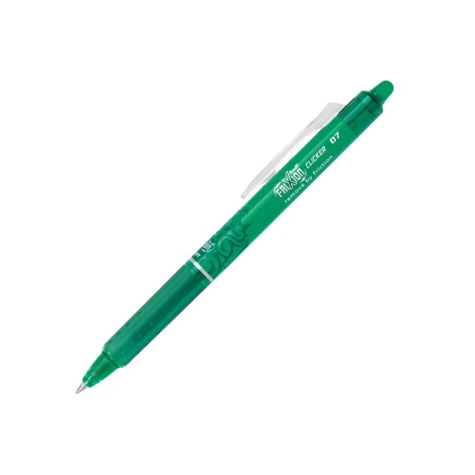 Pilot FriXion Clicker Uitwisbare Rolschrijver 07 mm Groen (pak 12 stuks) Pilot FriXion Clicker Uitwisbare Rolschrijver 07 mm Groen (pak 12 stuks)