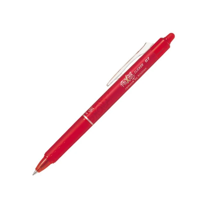 Pilot FriXion Clicker Uitwisbare Rolschrijver 07 mm Rood (pak 12 stuks) Pilot FriXion Clicker Uitwisbare Rolschrijver 07 mm Rood (pak 12 stuks)